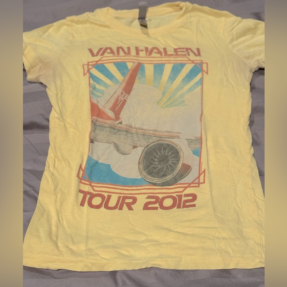 Van Halen yellow tour shirt 2012